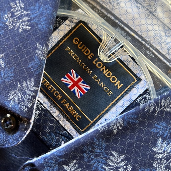 Guide London stretch fabric button up mens NWT - Picture 3 of 3